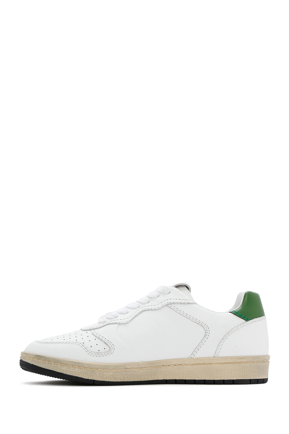 ACBC x DERİMOD Kadın Beyaz Bağcıklı Deri Sneaker - Image 2