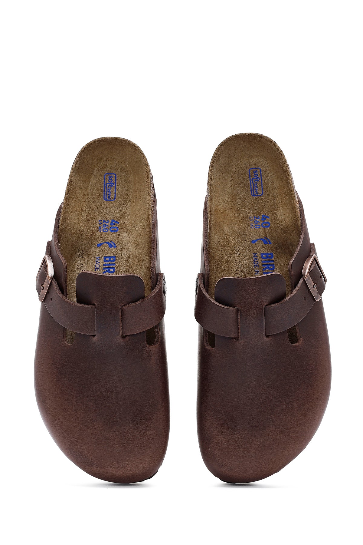 Birkenstock Erkek Kahverengi Boston Nubuk Deri Terlik - Image 8