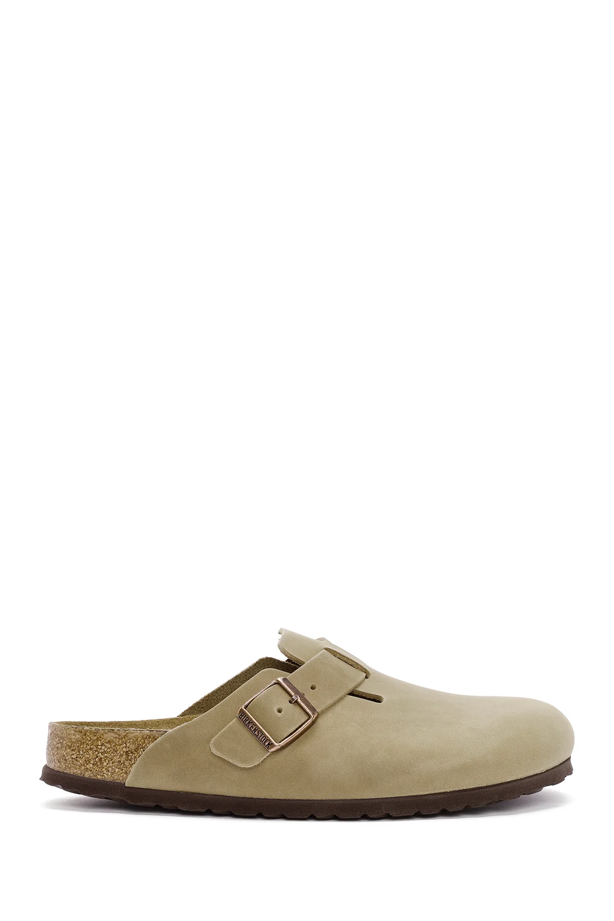Birkenstock Erkek Kahverengi Boston Sfb Leoi Nu Kapalı Nubuk Deri Terlik