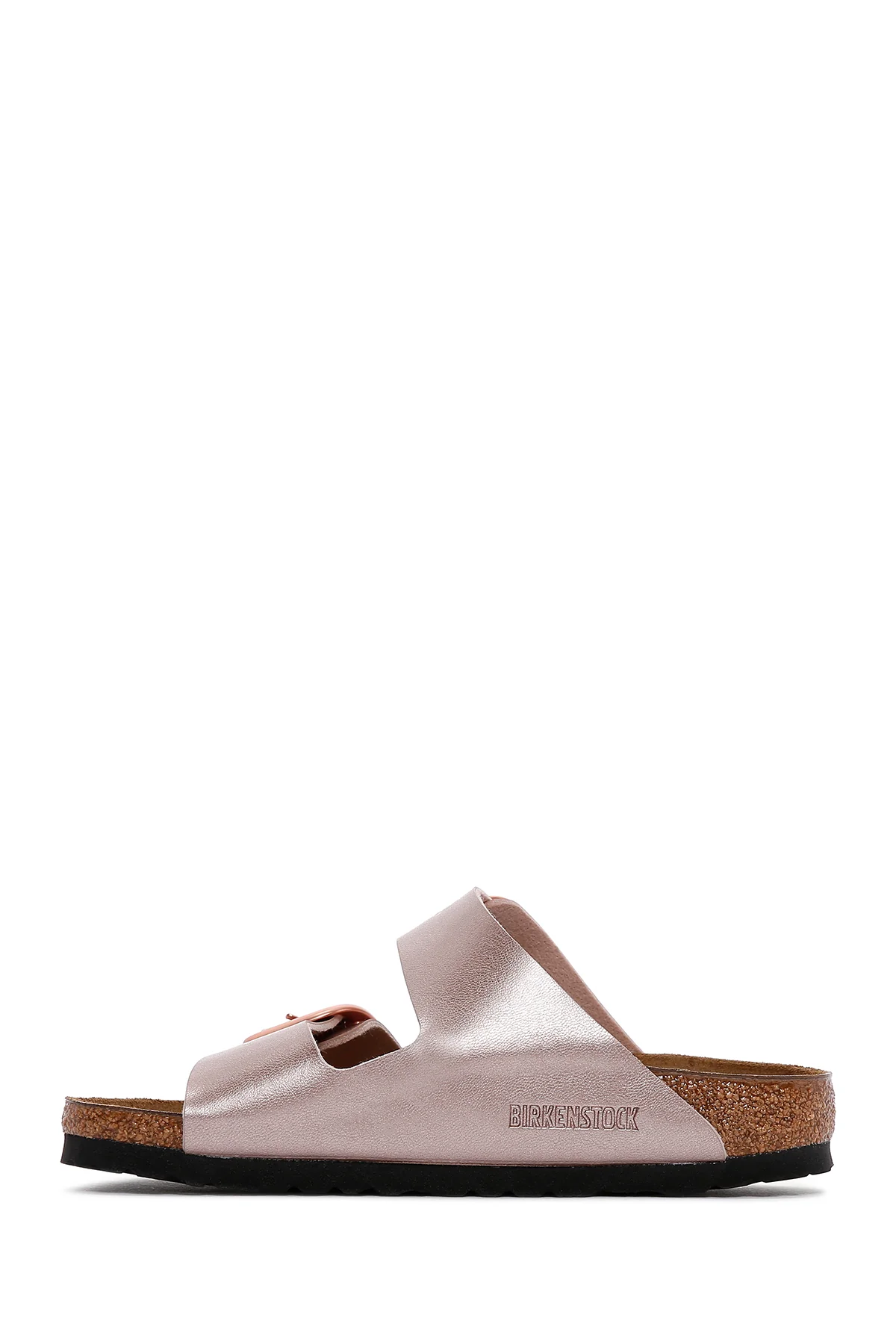 Birkenstock Kadın Bakır Deri Arizona BB Metallic Tokalı Terlik - Image 2