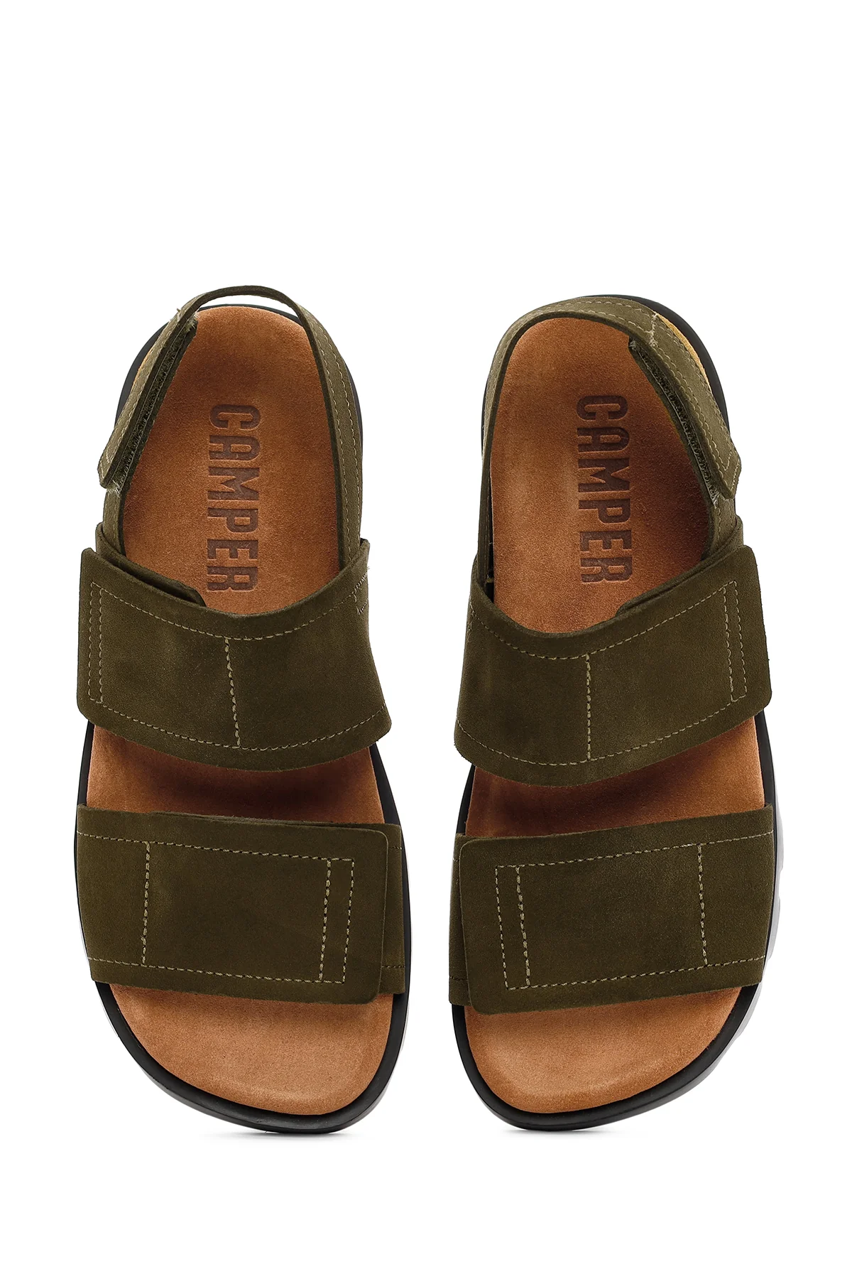 Camper Erkek Yeşil Brutus Deri Sandalet - Image 7