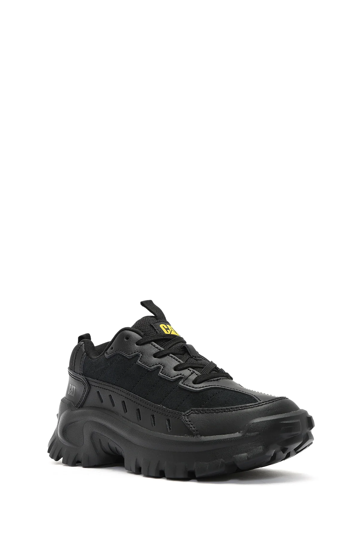 Caterpillar Erkek Siyah Intruder Essential Bağcıklı Kalın Tabanlı Deri Sneaker - Image 5