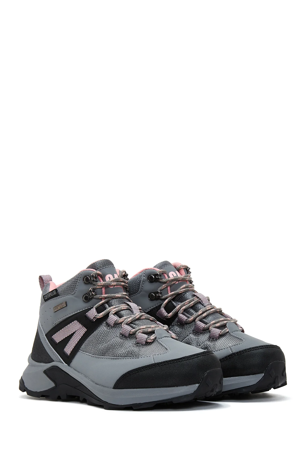Caterpillar Kadın Gri Waterproof Deri Outdoor Sneaker - Image 4