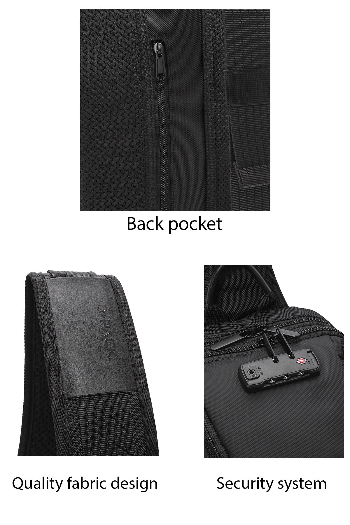 D-Pack Erkek Siyah Kumaş Çapraz Çanta - Image 11
