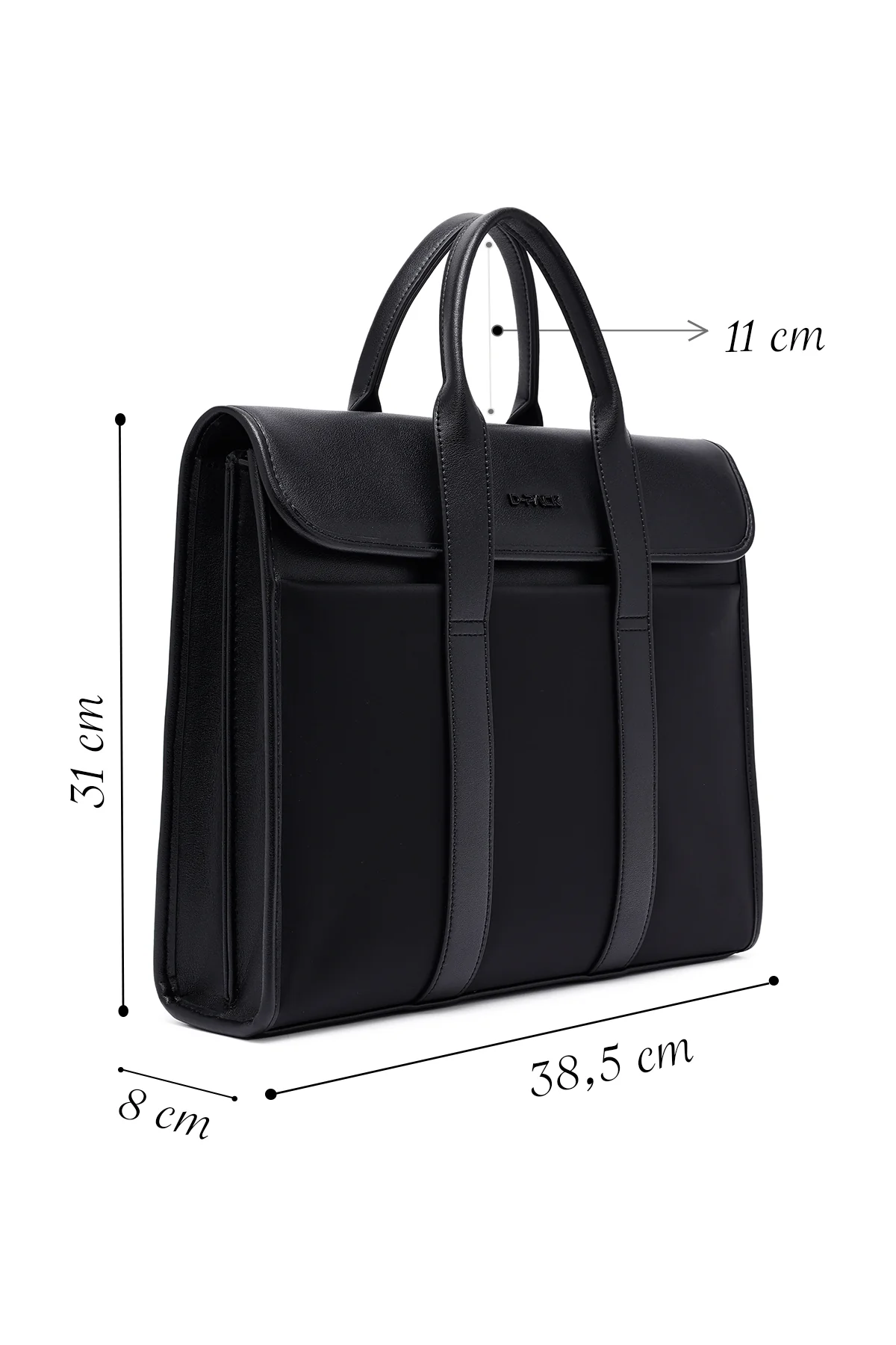D-Pack Erkek Siyah Kumaş Evrak Çantası - Image 2