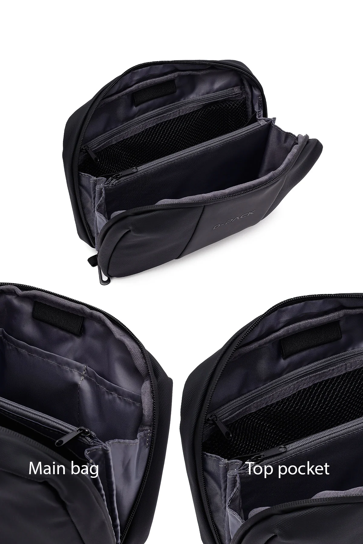 D-Pack Erkek Siyah Mini El Çantası - Image 8