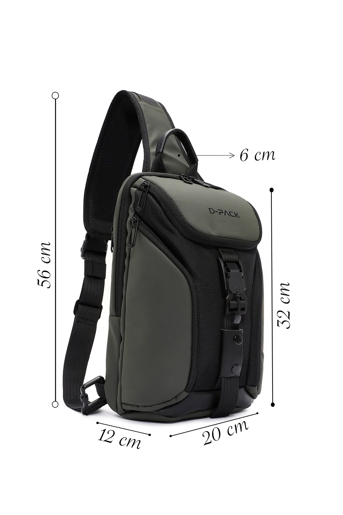 D-Pack Erkek Yeşil Uzun Askılı Omuz Çantası - Image 2