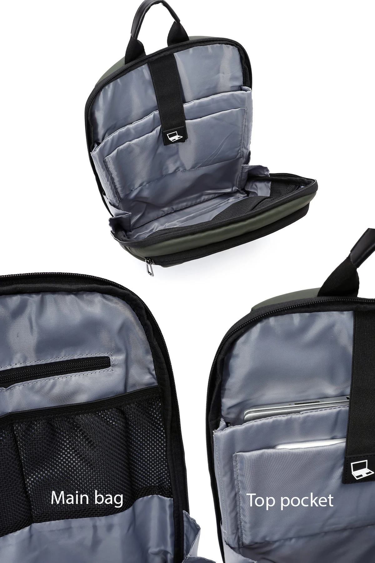 D-Pack Unisex Yeşil Kumaş Sırt Çantası - Image 10
