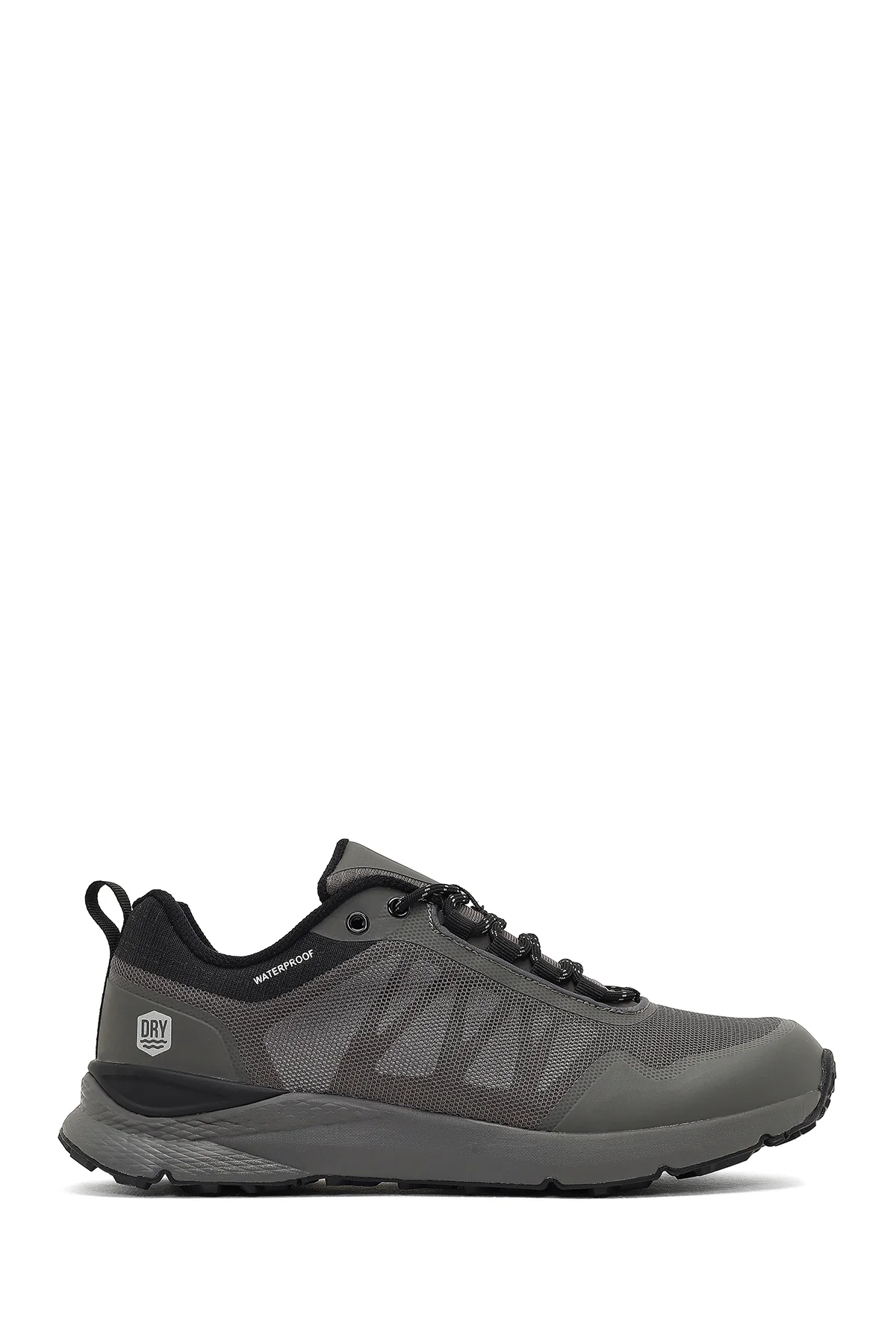 Derimod Dry Erkek Gri Bağcıklı Kumaş Sneaker