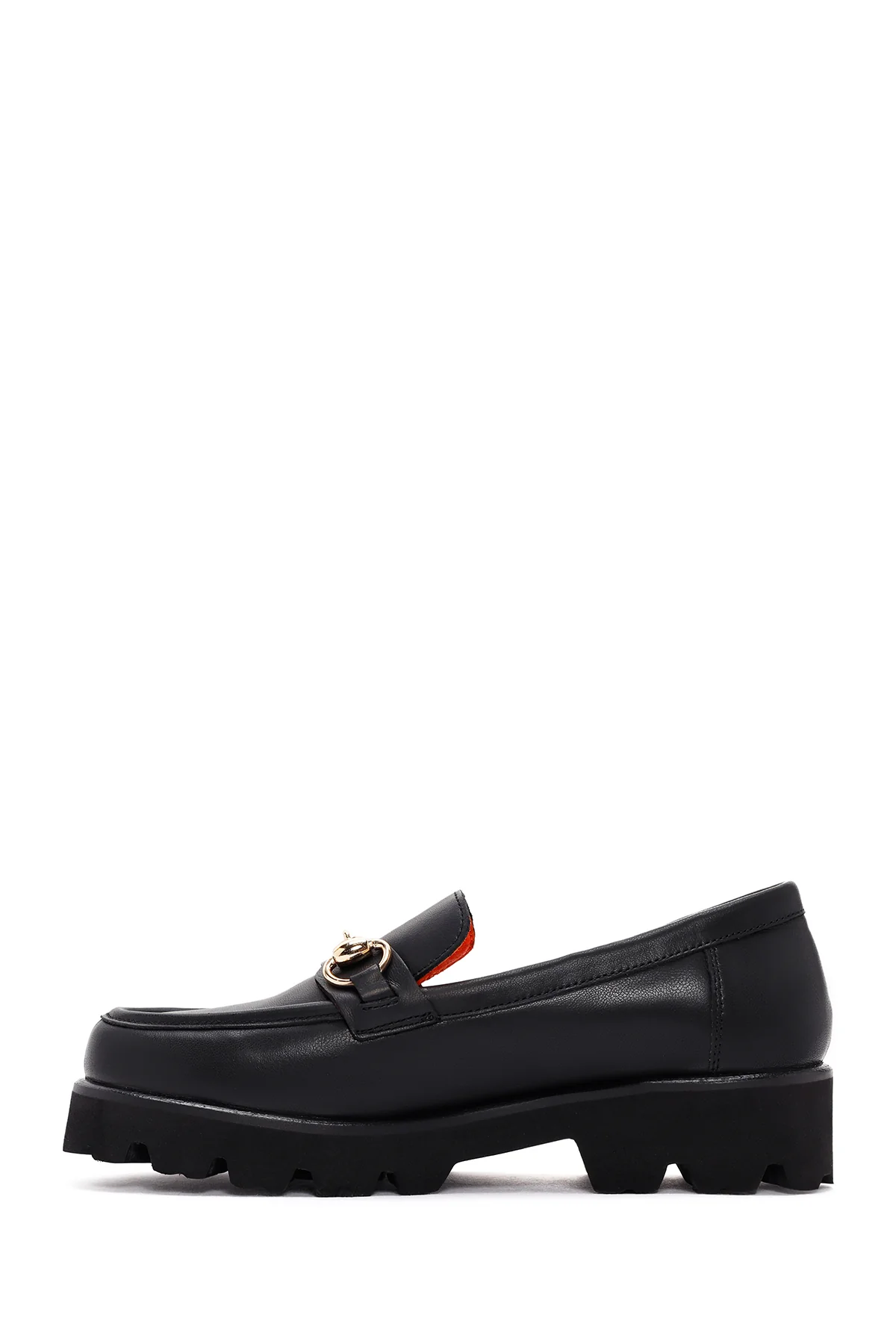 Derimod Flex Kadın Siyah Deri Loafer - Image 2