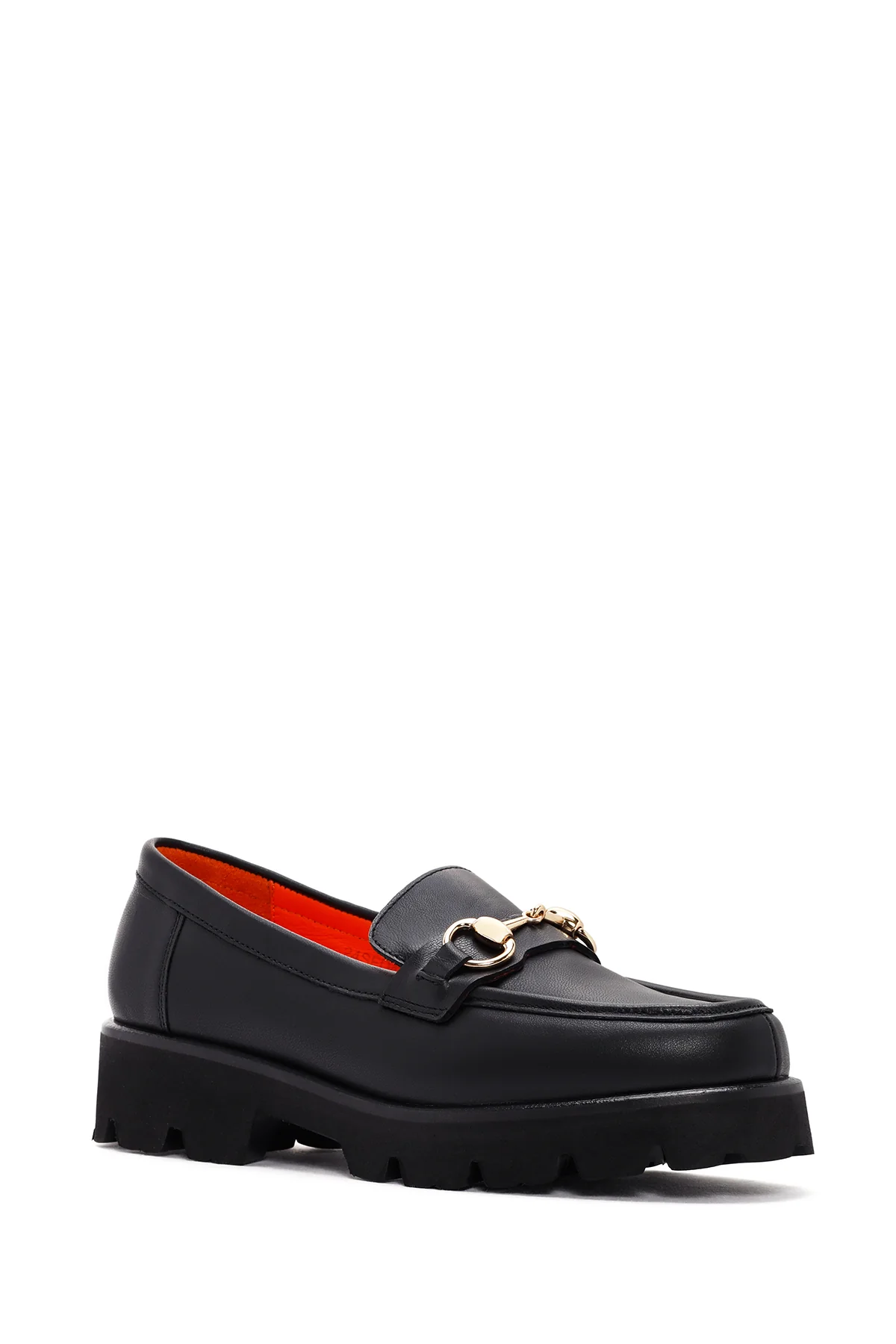 Derimod Flex Kadın Siyah Deri Loafer - Image 6