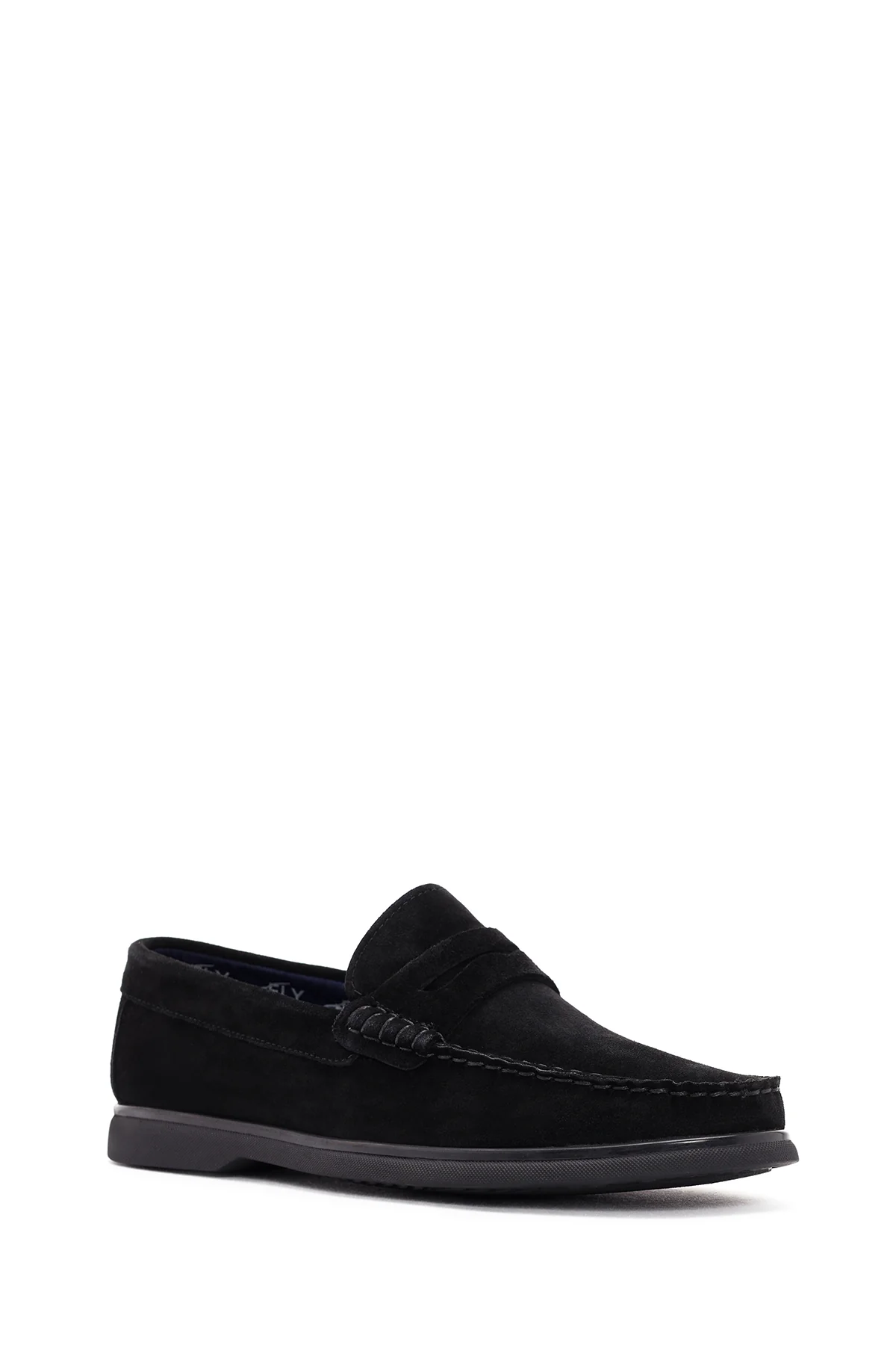 Derimod Fly Erkek Siyah Süet Deri Loafer - Image 7