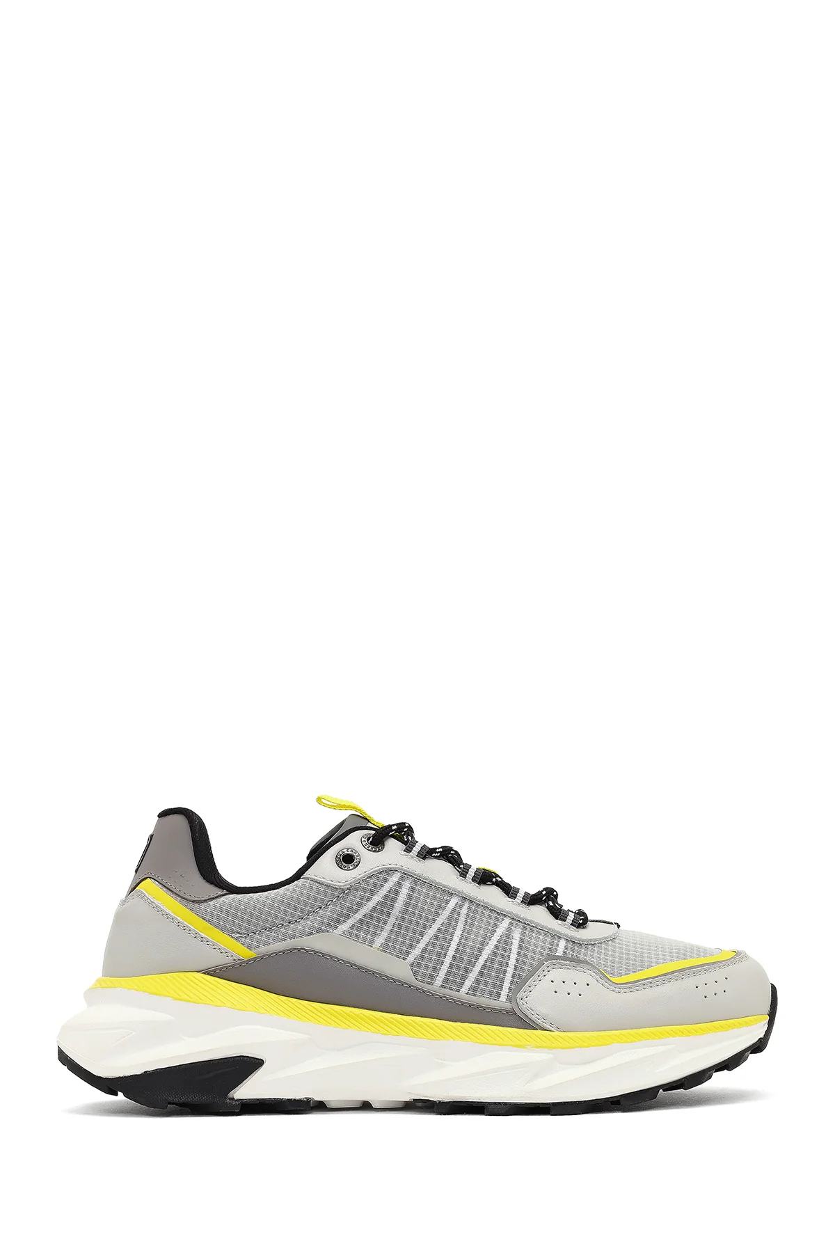 Derimod Studio Erkek Gri Bağcıklı Kalın Tabanlı Sneaker