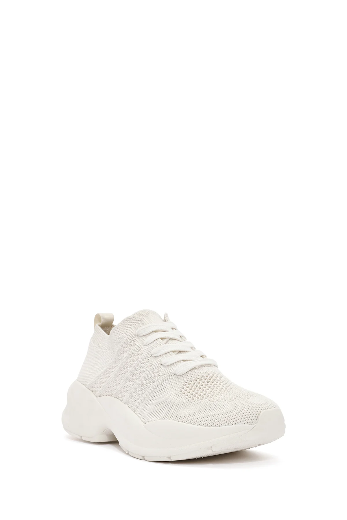 Derimod Zero Kadın Bej Bağcıklı Kalın Tabanlı Sneaker - Image 6