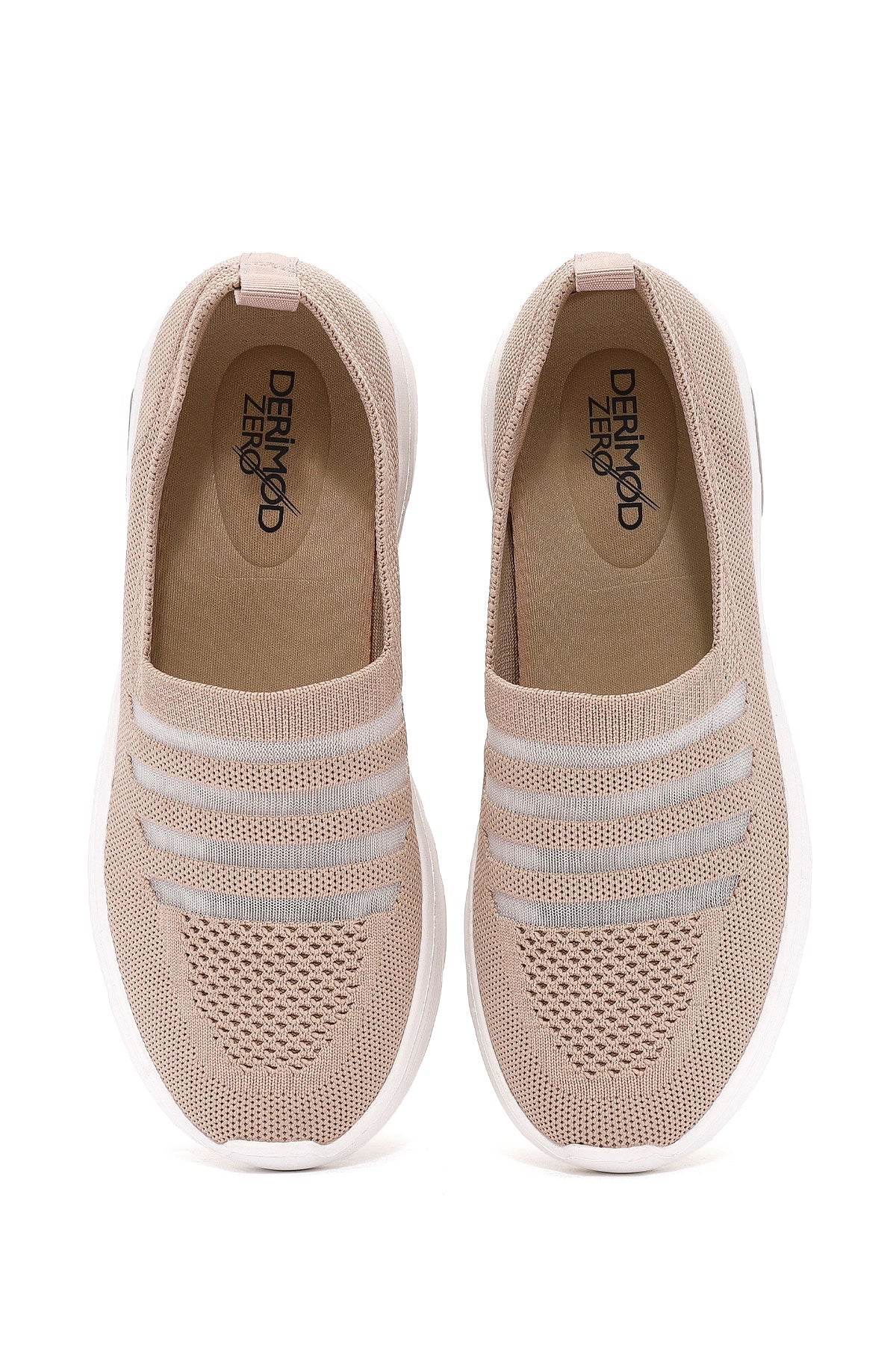 Derimod Zero Kadın Bej Kumaş Casual Sneaker - Image 7