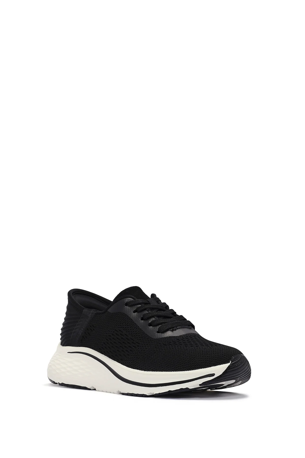 Derimod Zero Kadın Siyah Bağcıklı Kalın Tabanlı Sneaker - Image 6