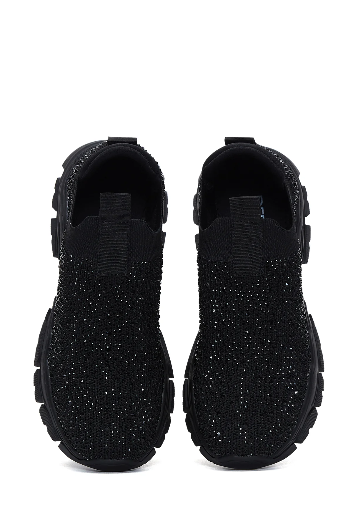 Derimod Zero Kadın Siyah Taşlı Kumaş Sneaker - Image 6