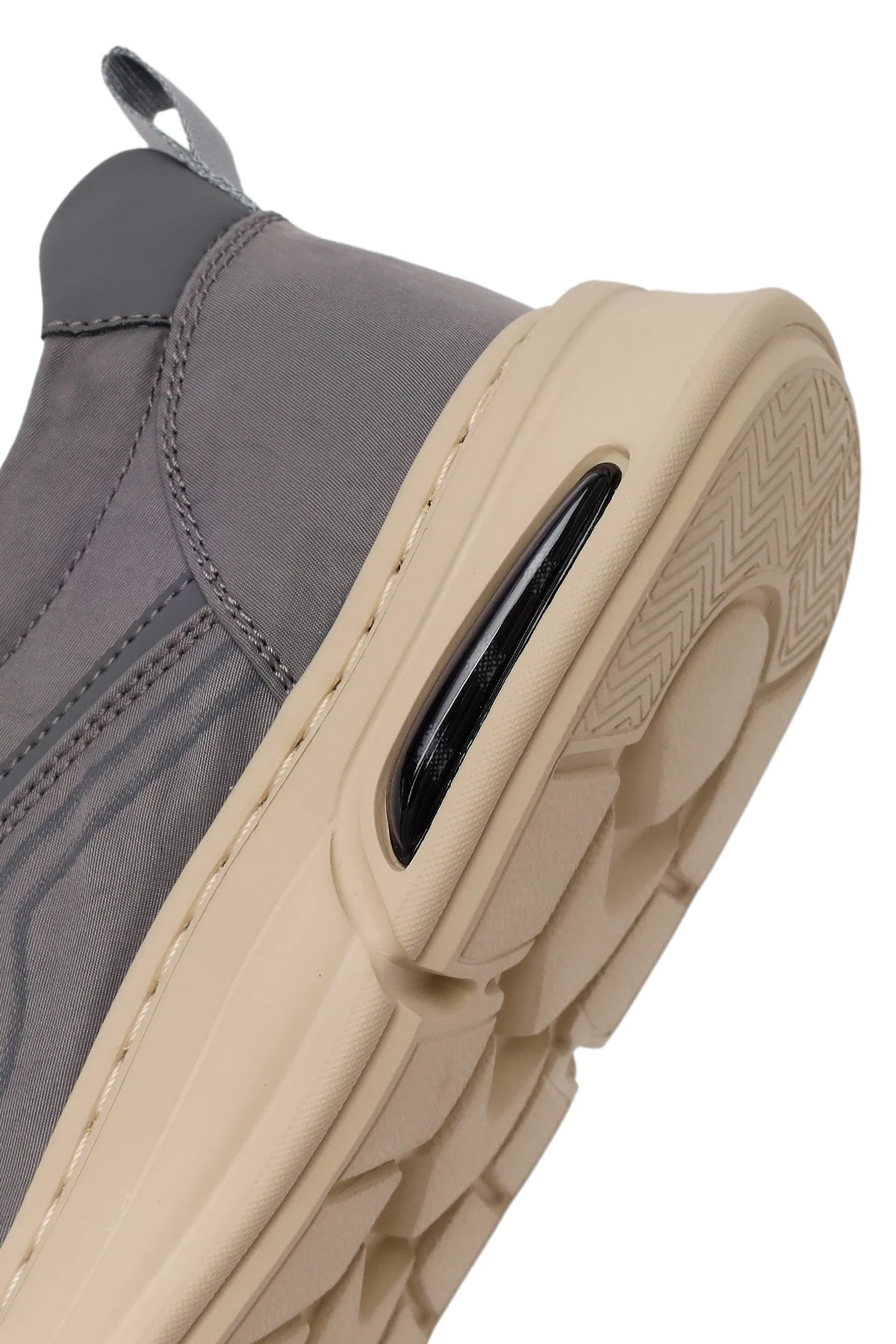 Derimoz Zero Erkek Gri Bağcıklı Kumaş Sneaker - Image 9