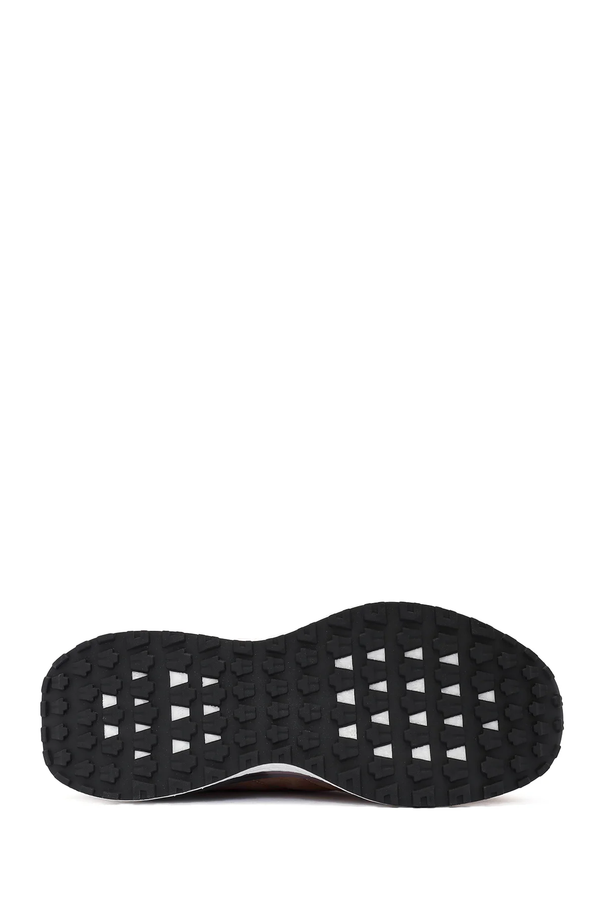 Erkek Bej Bağcıklı Nubuk Deri Sneaker - Image 4