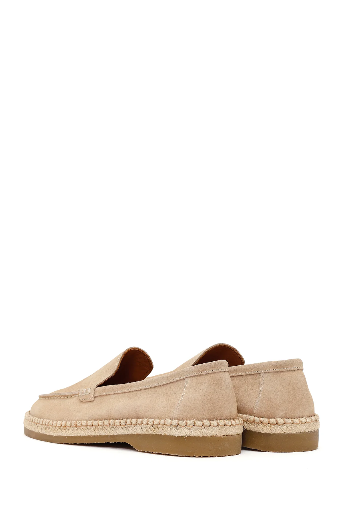 Erkek Bej Süet Deri Casual Loafer - Image 8
