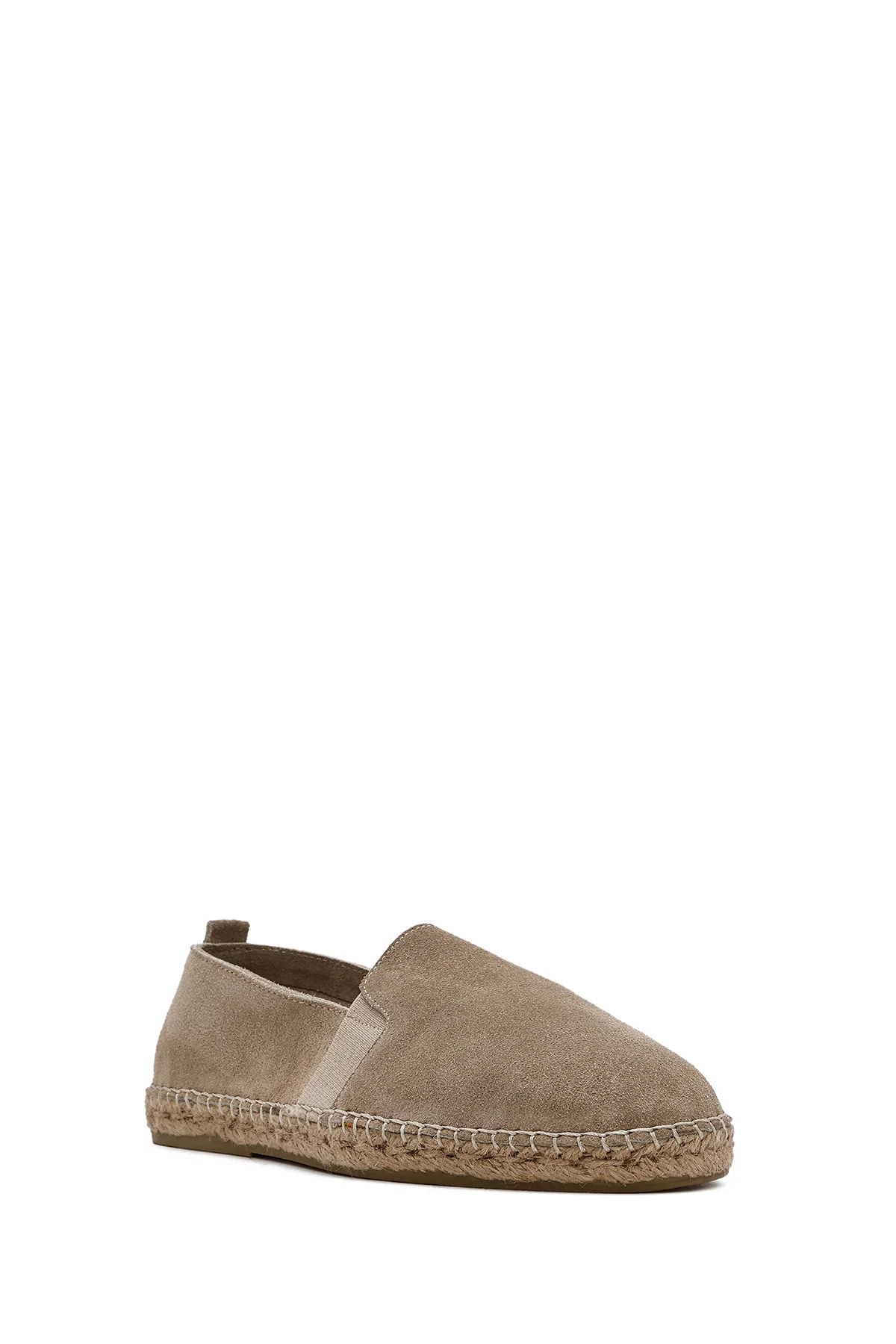 Erkek Bej Süet Deri Espadril - Image 6