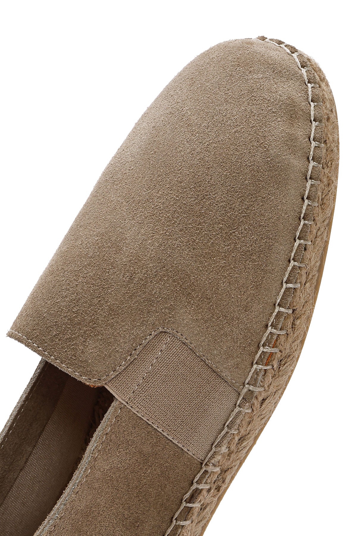Erkek Bej Süet Deri Espadril - Image 8