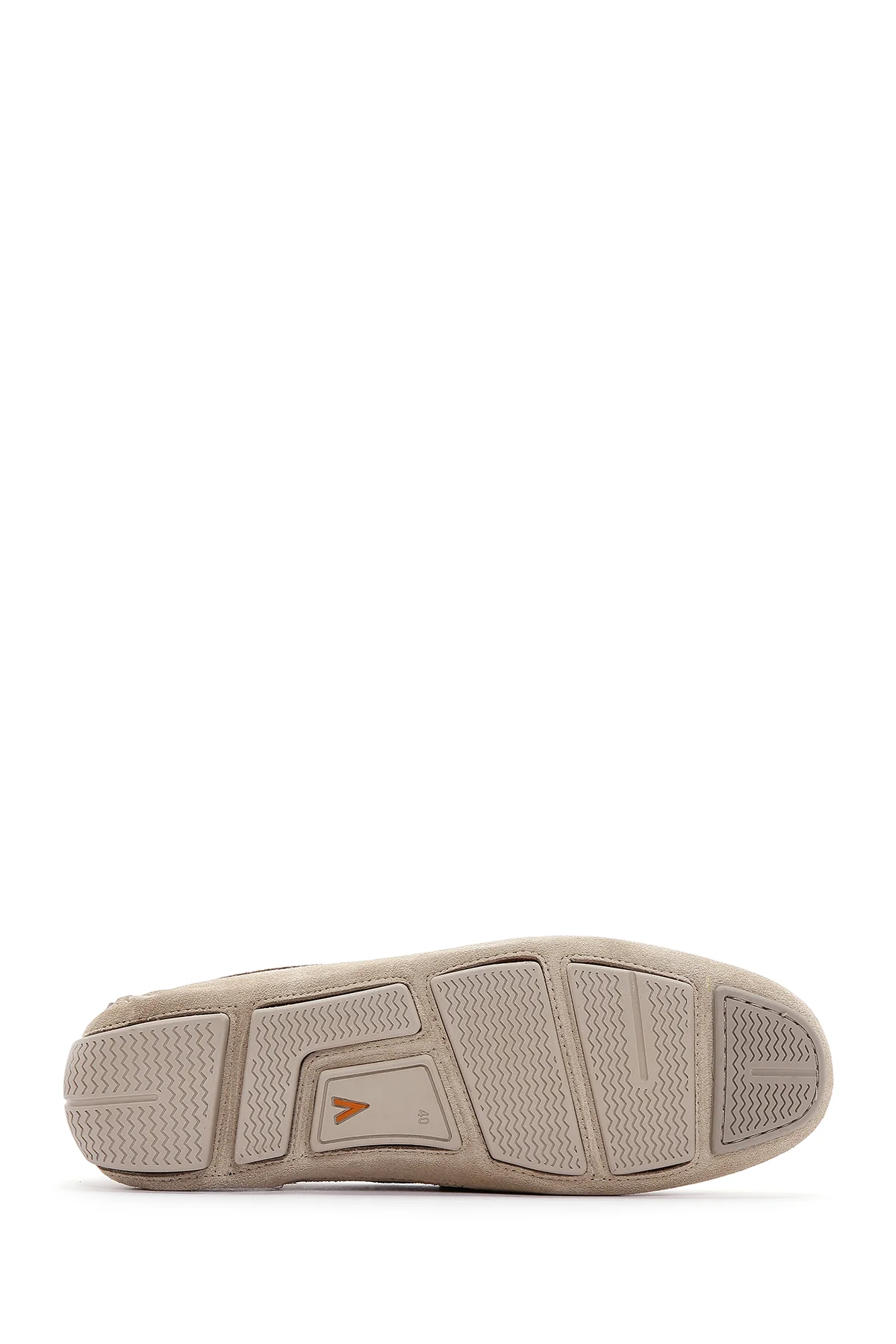 Erkek Bej Süet Deri Loafer - Image 4