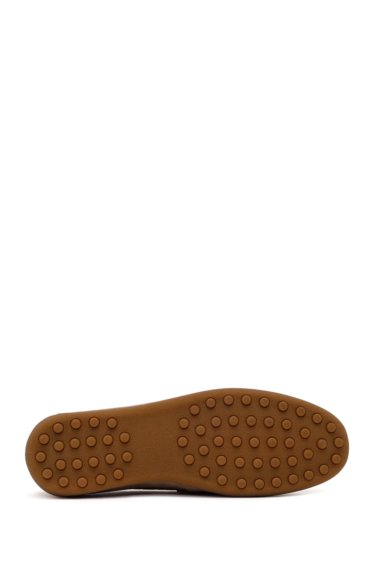 Erkek Bej Süet Deri Loafer - Image 6