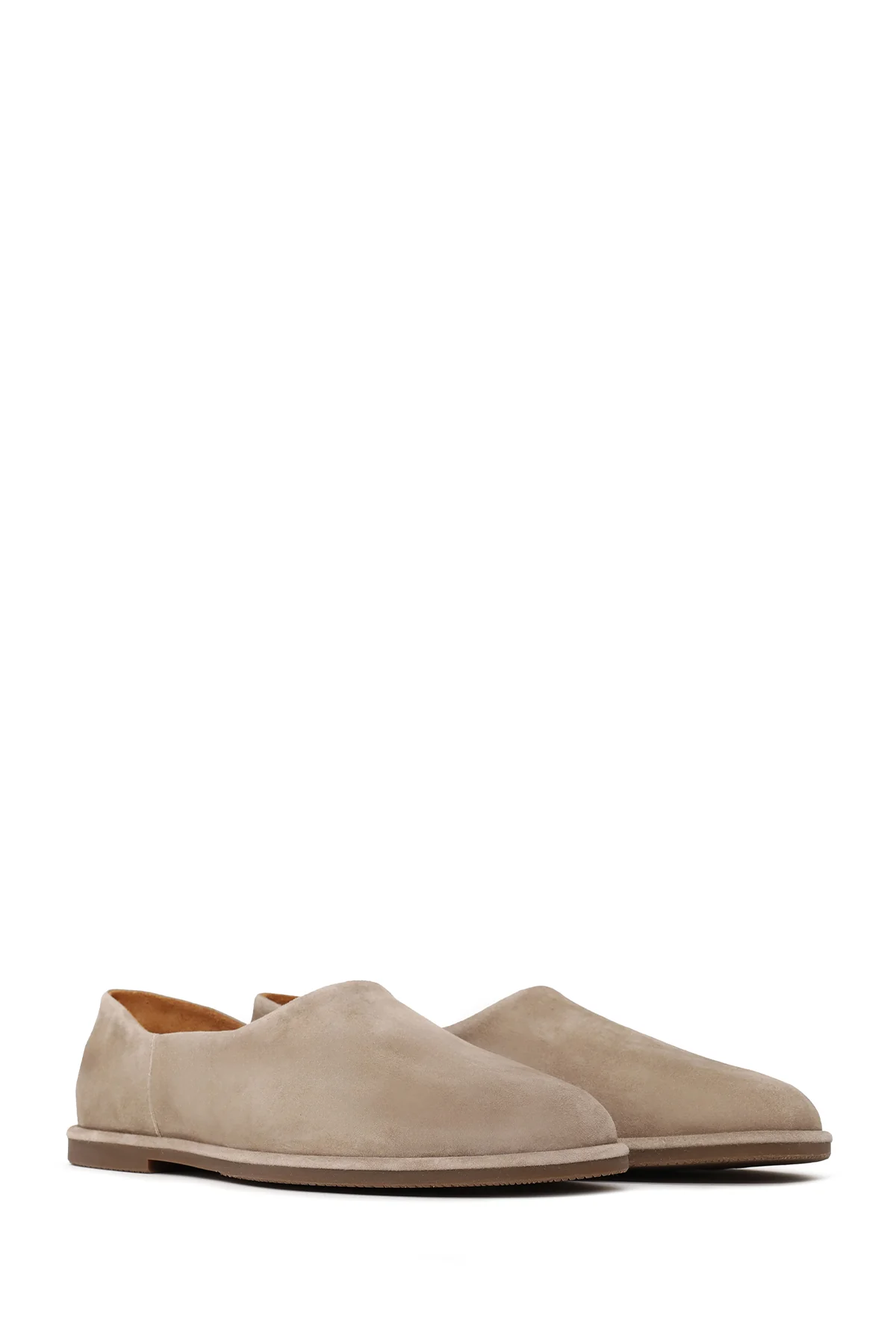 Erkek Bej Süet Deri Loafer - Image 3