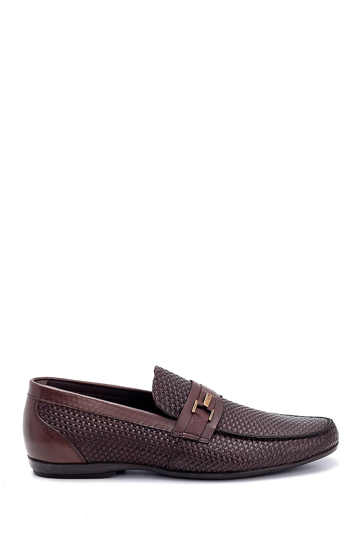 Erkek Deri Baskı Detaylı Loafer