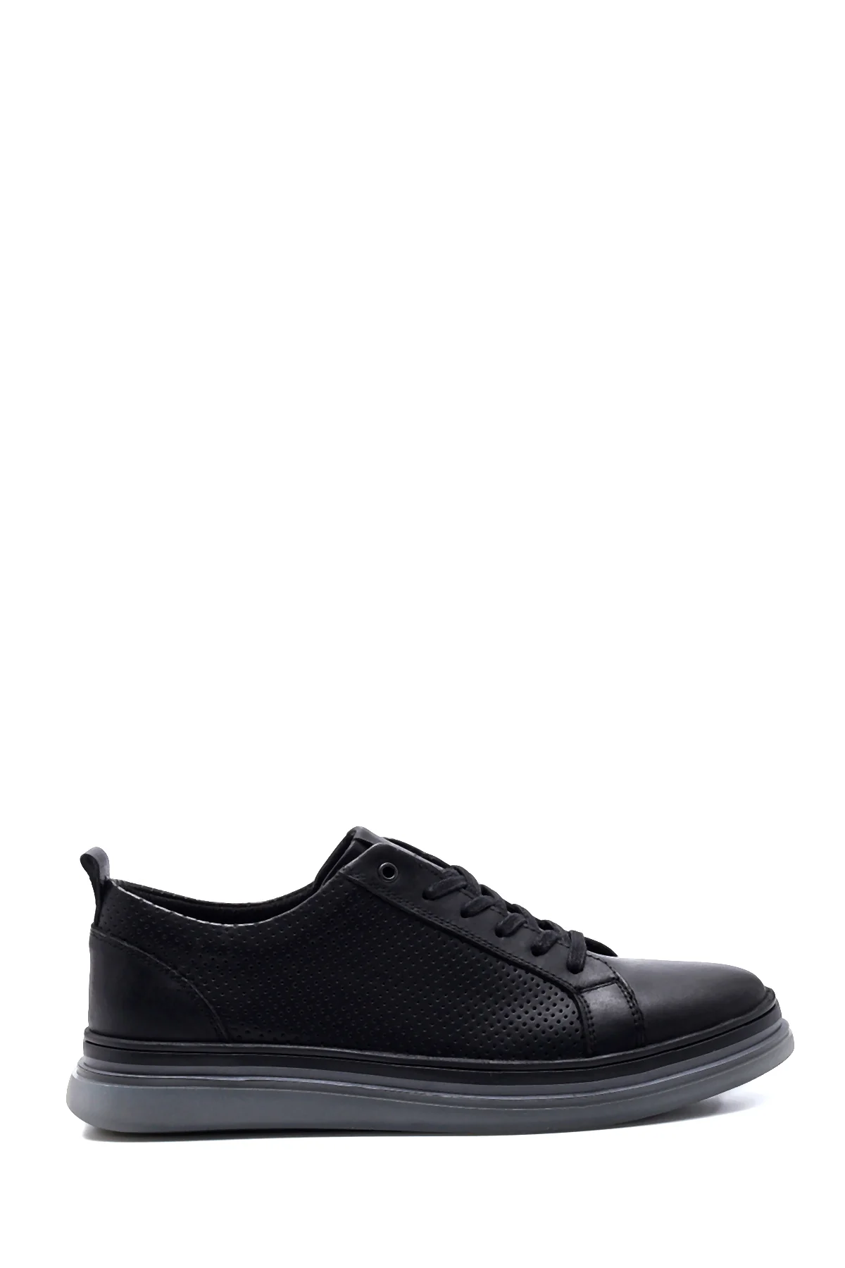 Erkek Deri Delikli Sneaker