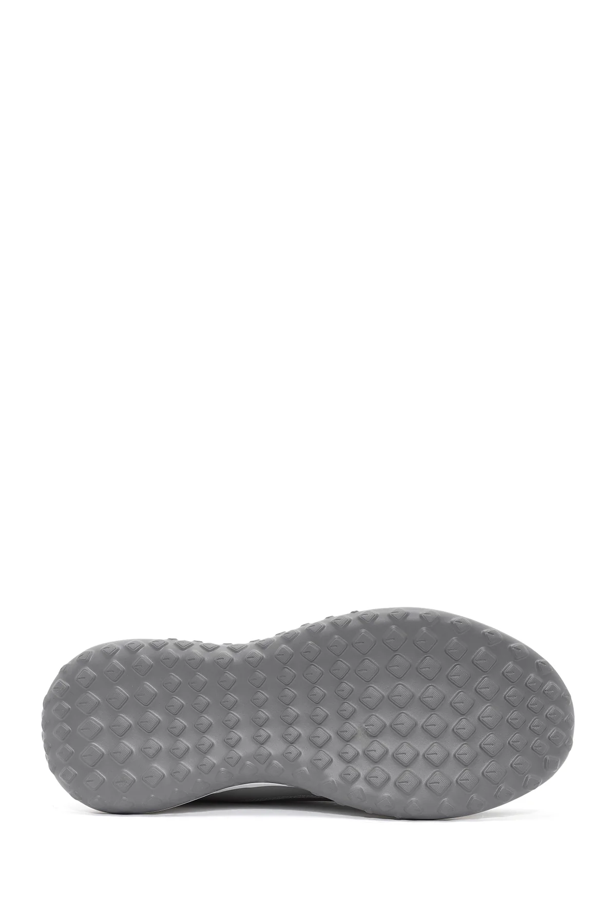 Erkek Gri Bağcıklı Kalın Tabanlı Sneaker - Image 4