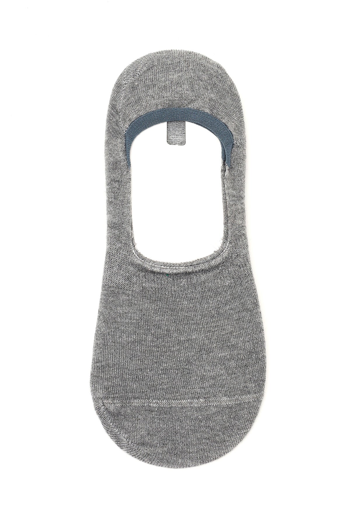 Erkek Gri Bambu Kısa Çorap - Image 2