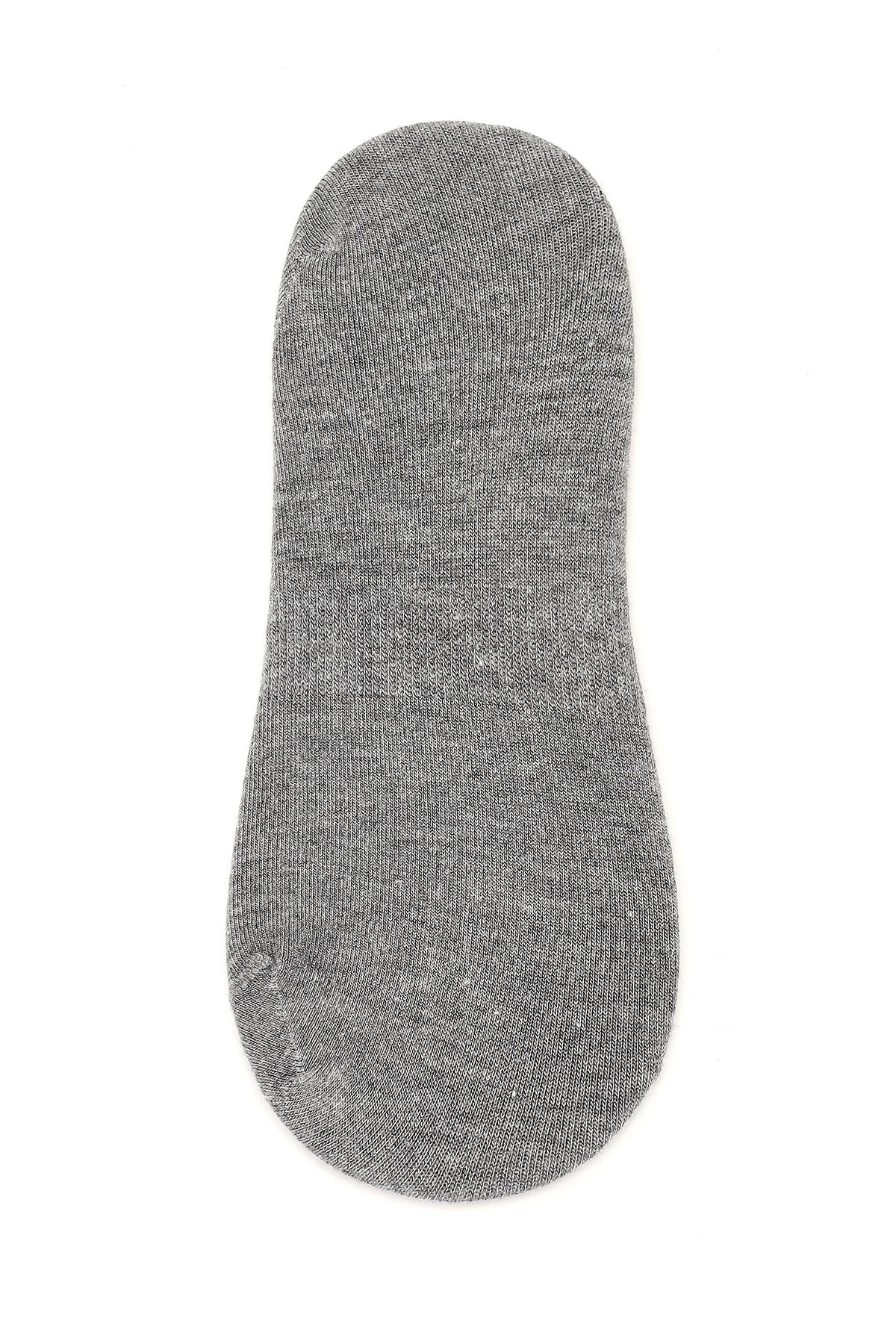 Erkek Gri Bambu Kısa Çorap - Image 3