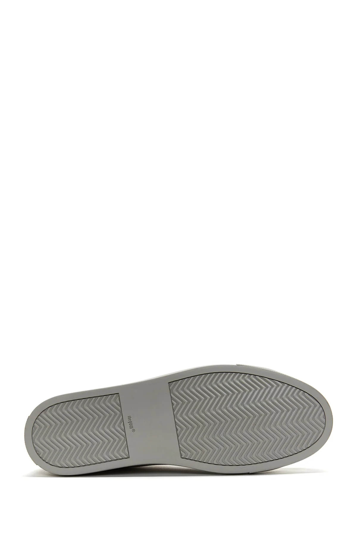 Erkek Gri Deri Süet Sneaker - Image 4