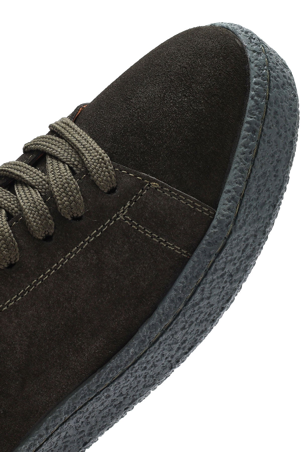 Erkek Haki Bağcıklı Süet Deri Sneaker - Image 8