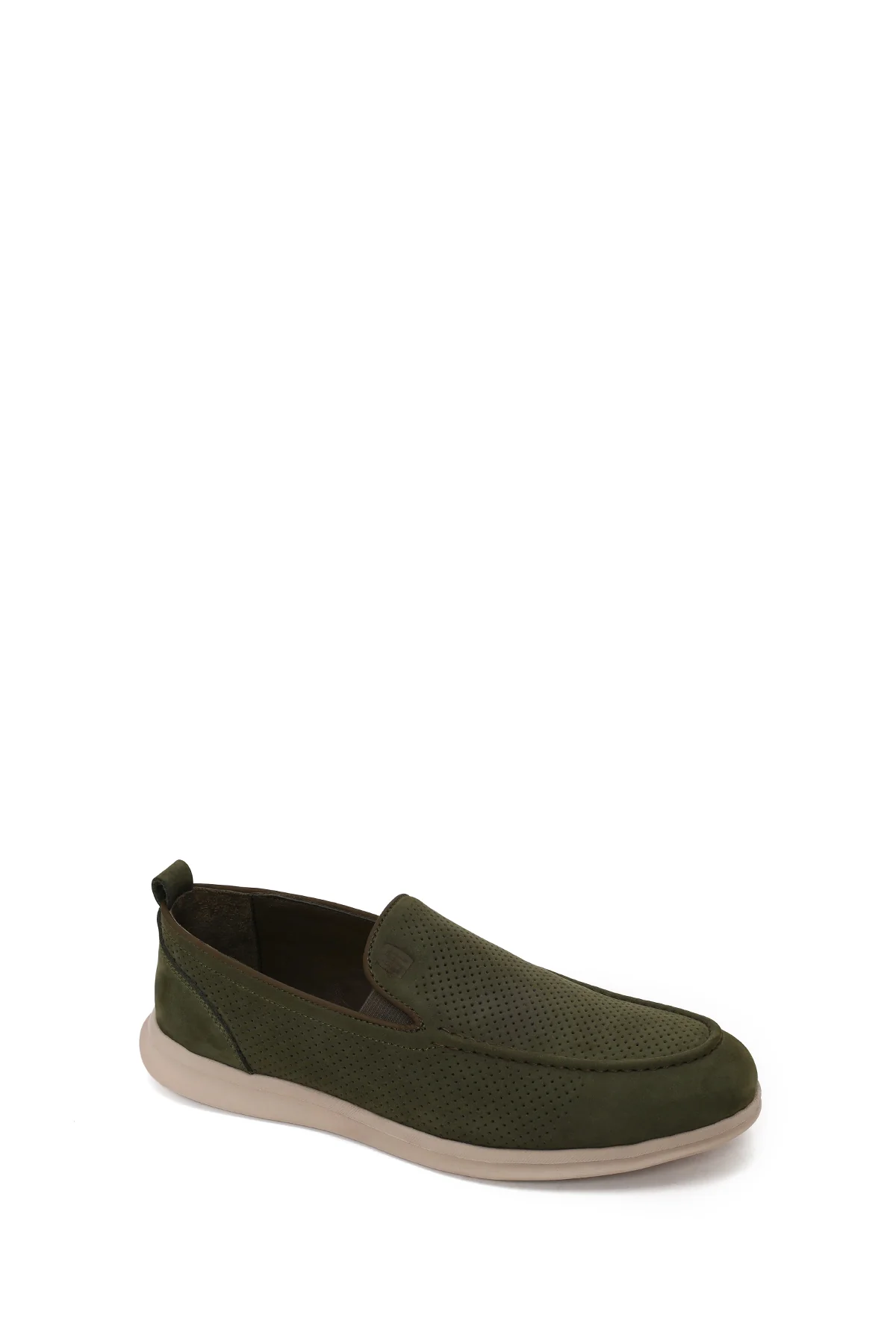 Erkek Haki Nubuk Deri Loafer - Image 7