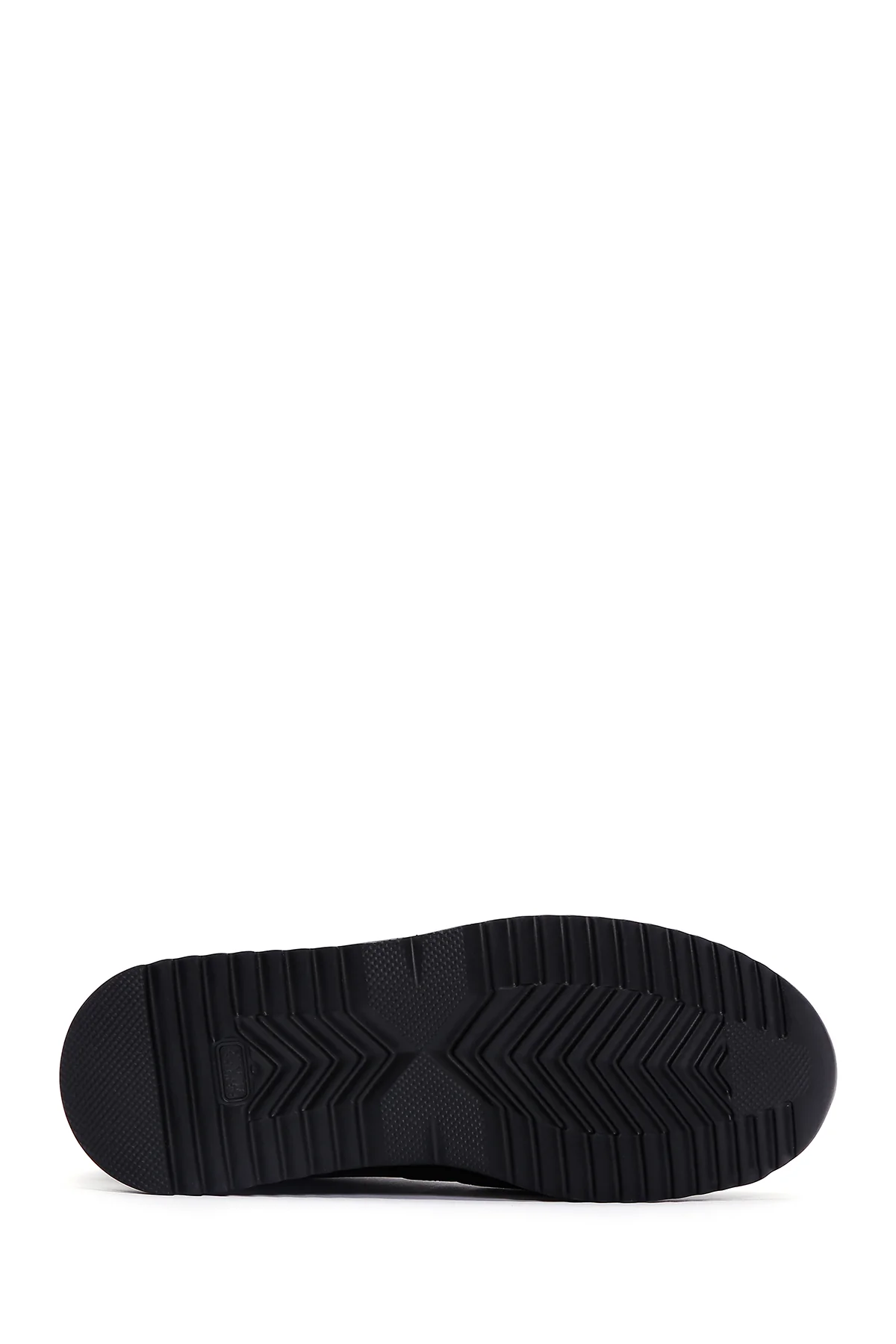 Erkek Kahverengi Bağcıklı Deri Casual Sneaker - Image 4