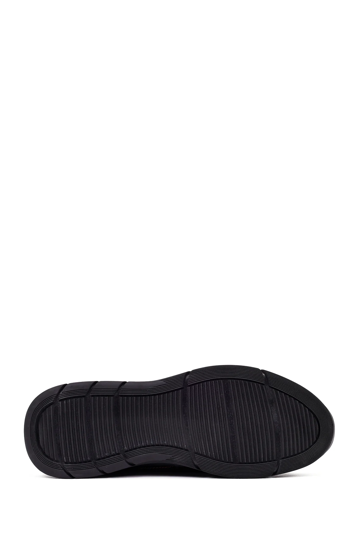 Erkek Kahverengi Bağcıklı Deri Casual Sneaker - Image 4