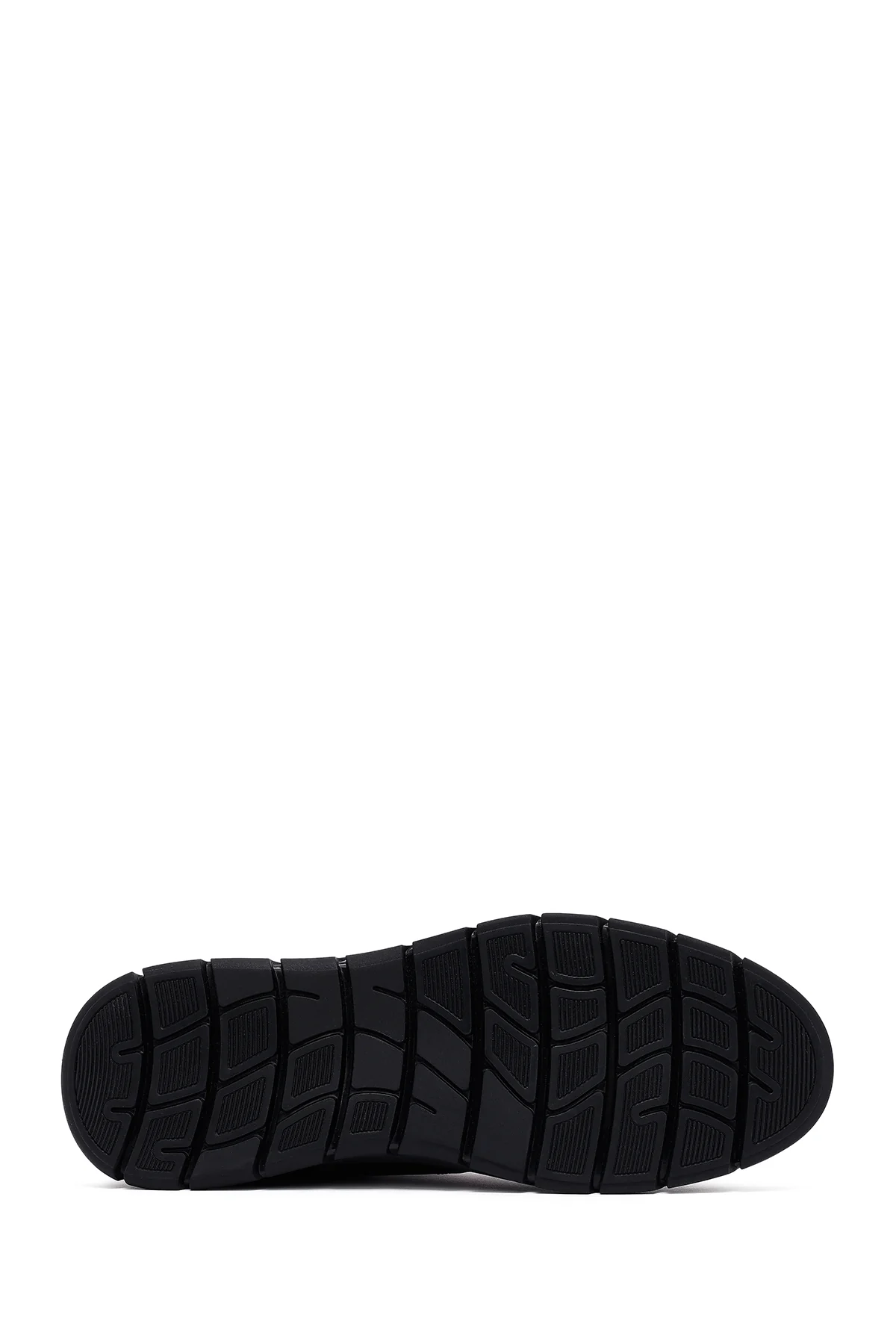 Erkek Kahverengi Bağcıklı Deri Casual Sneaker - Image 4