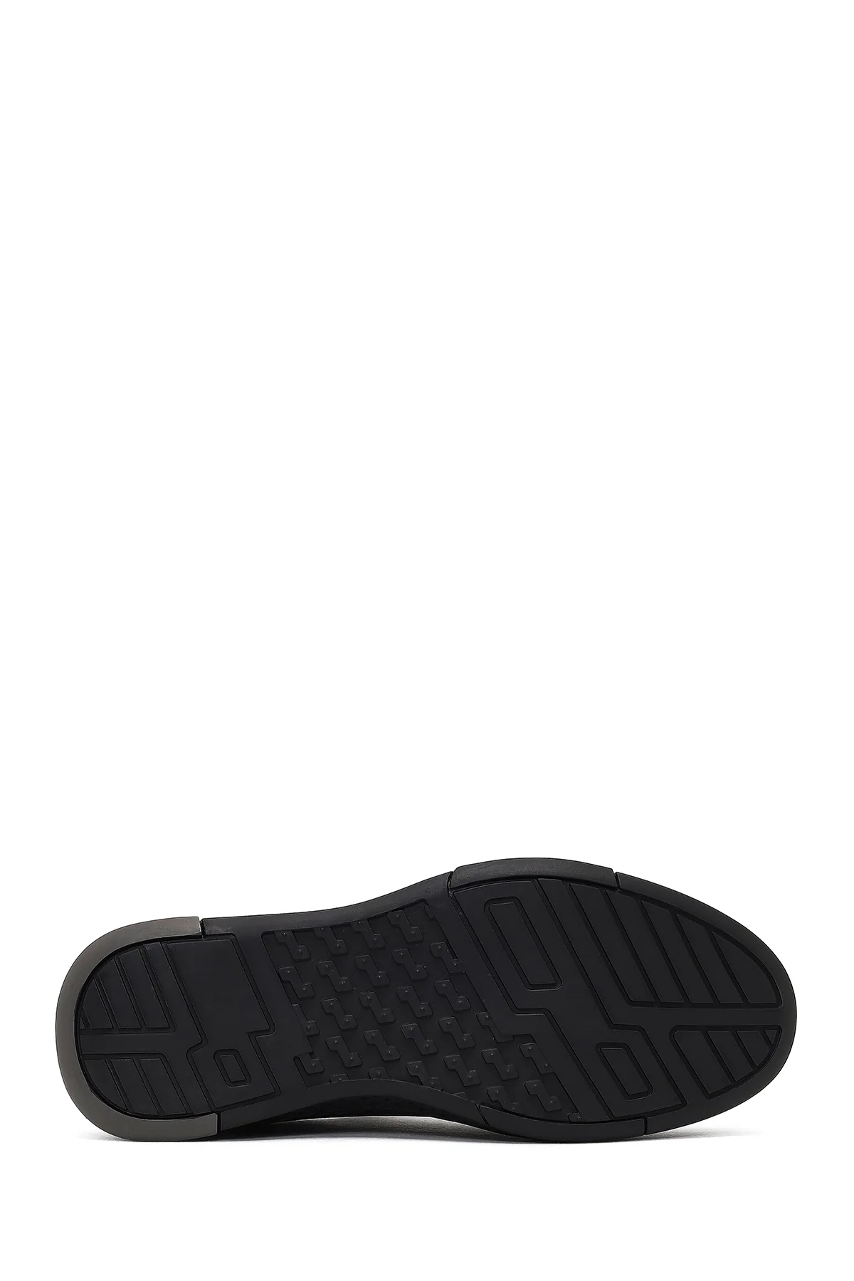 Erkek Kahverengi Bağcıklı Kalın Tabanlı Deri Sneaker - Image 4