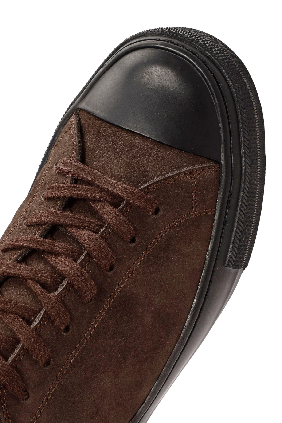 Erkek Kahverengi Bağcıklı Nubuk Deri Sneaker - Image 10