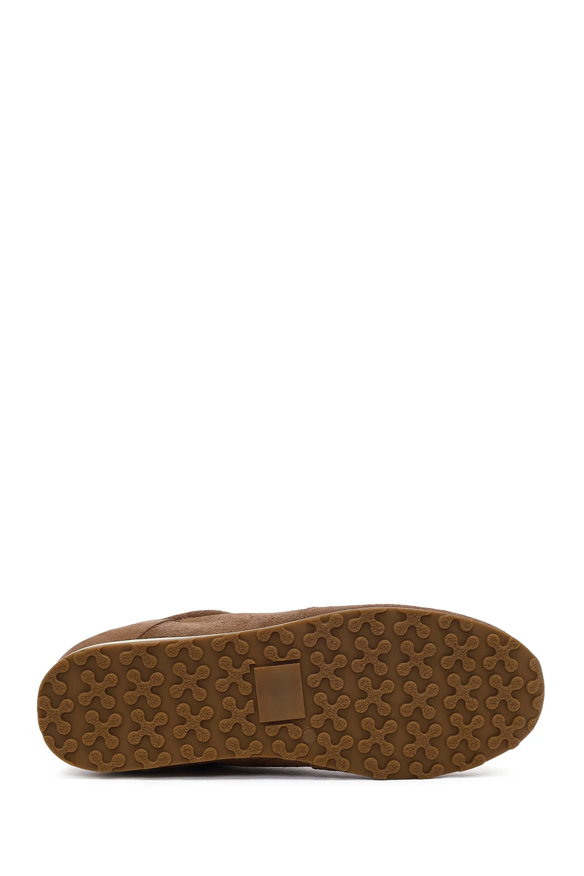Erkek Kahverengi Bağcıklı Süet Deri Sneaker - Image 5