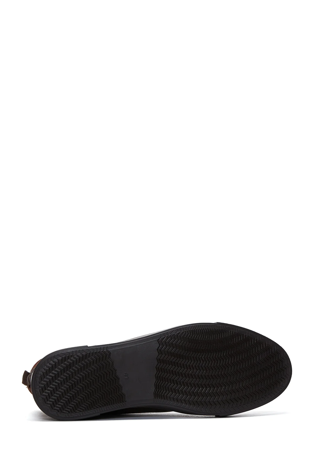 Erkek Kahverengi Deri Bilekli Sneaker - Image 4