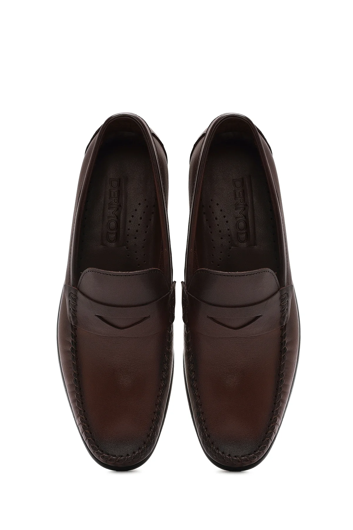 Erkek Kahverengi Deri Casual Loafer - Image 7
