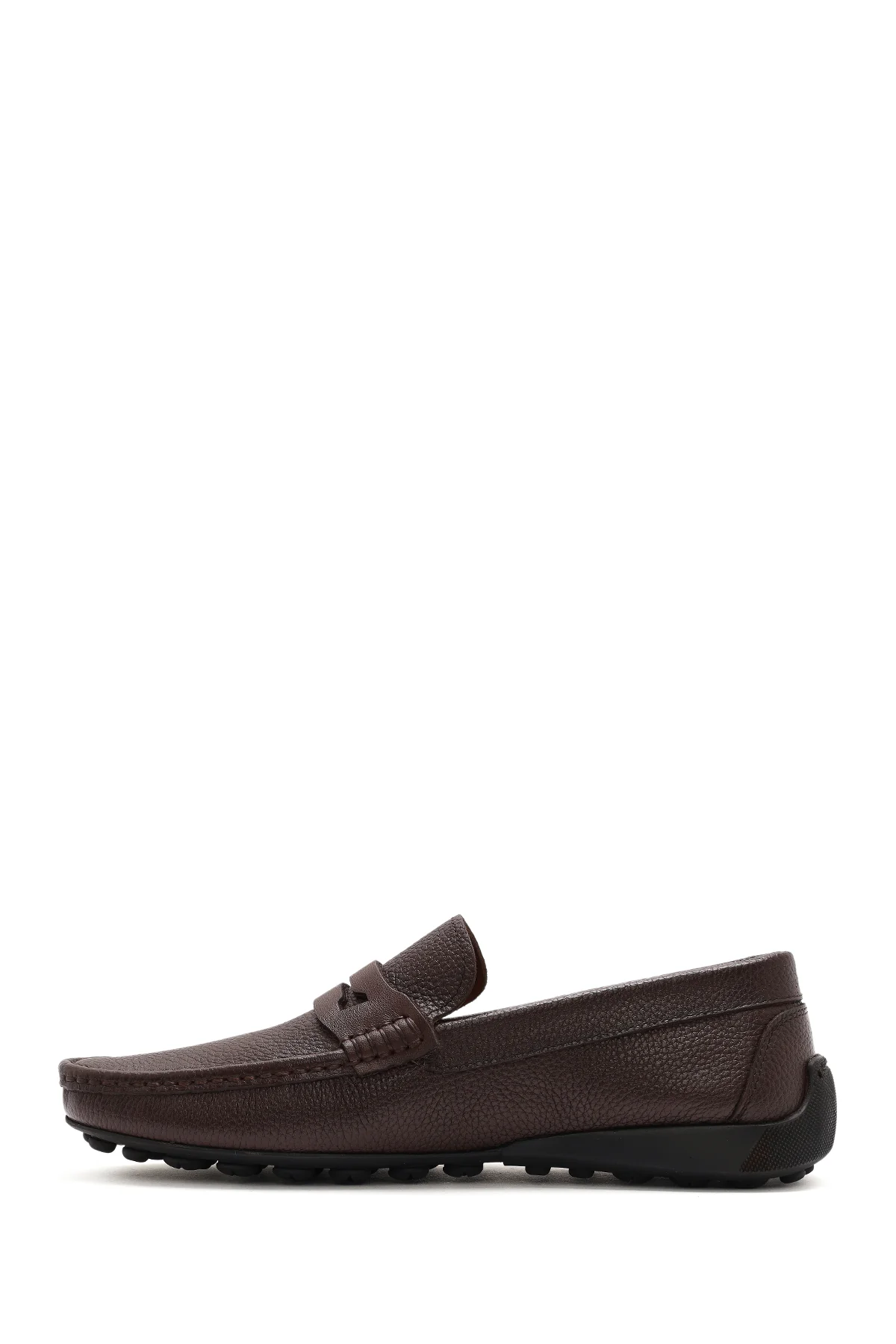 Erkek Kahverengi Deri Casual Loafer - Image 2