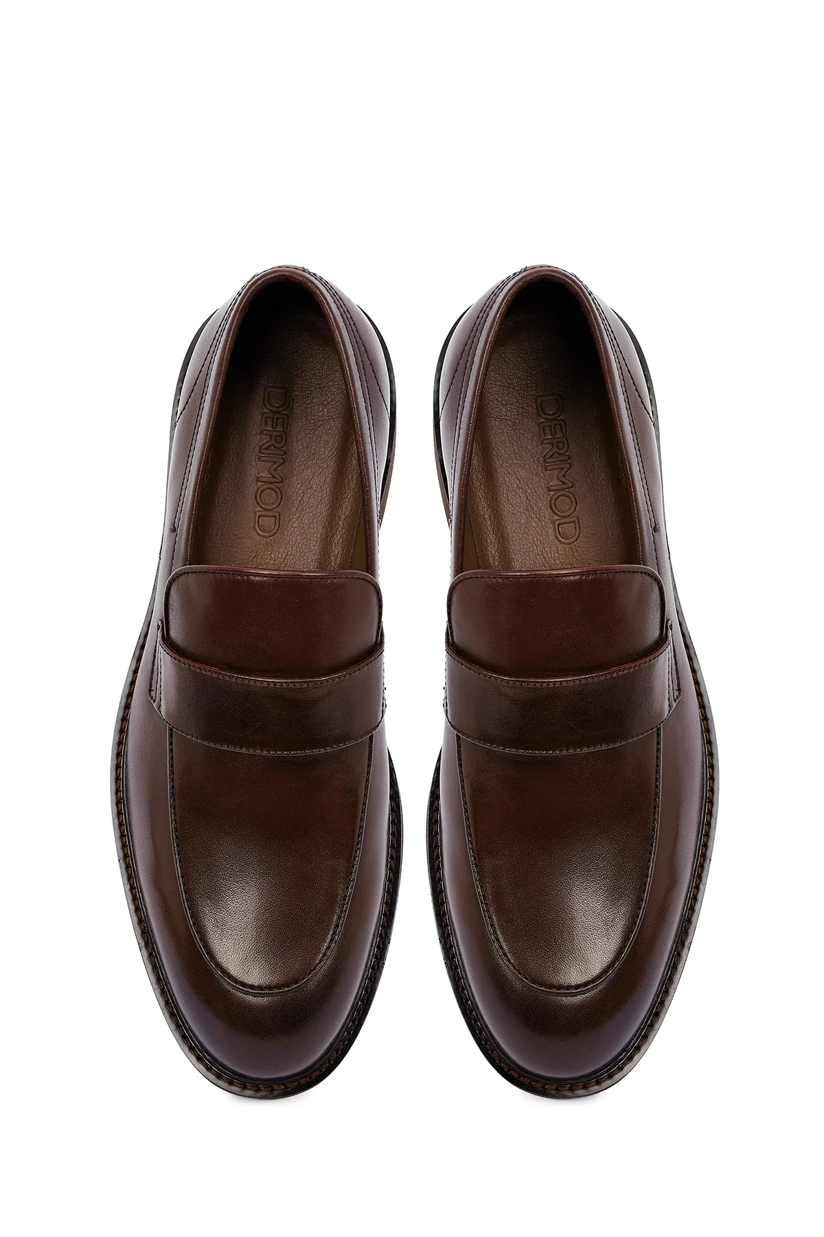 Erkek Kahverengi Deri Loafer - Image 7