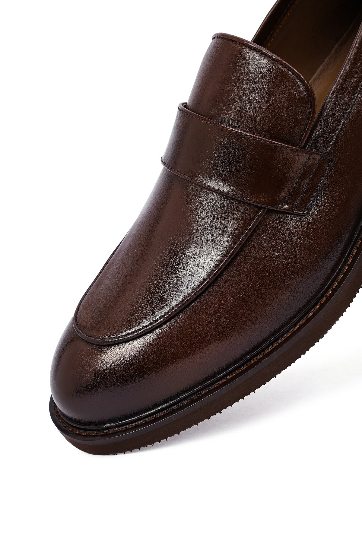 Erkek Kahverengi Deri Loafer - Image 8