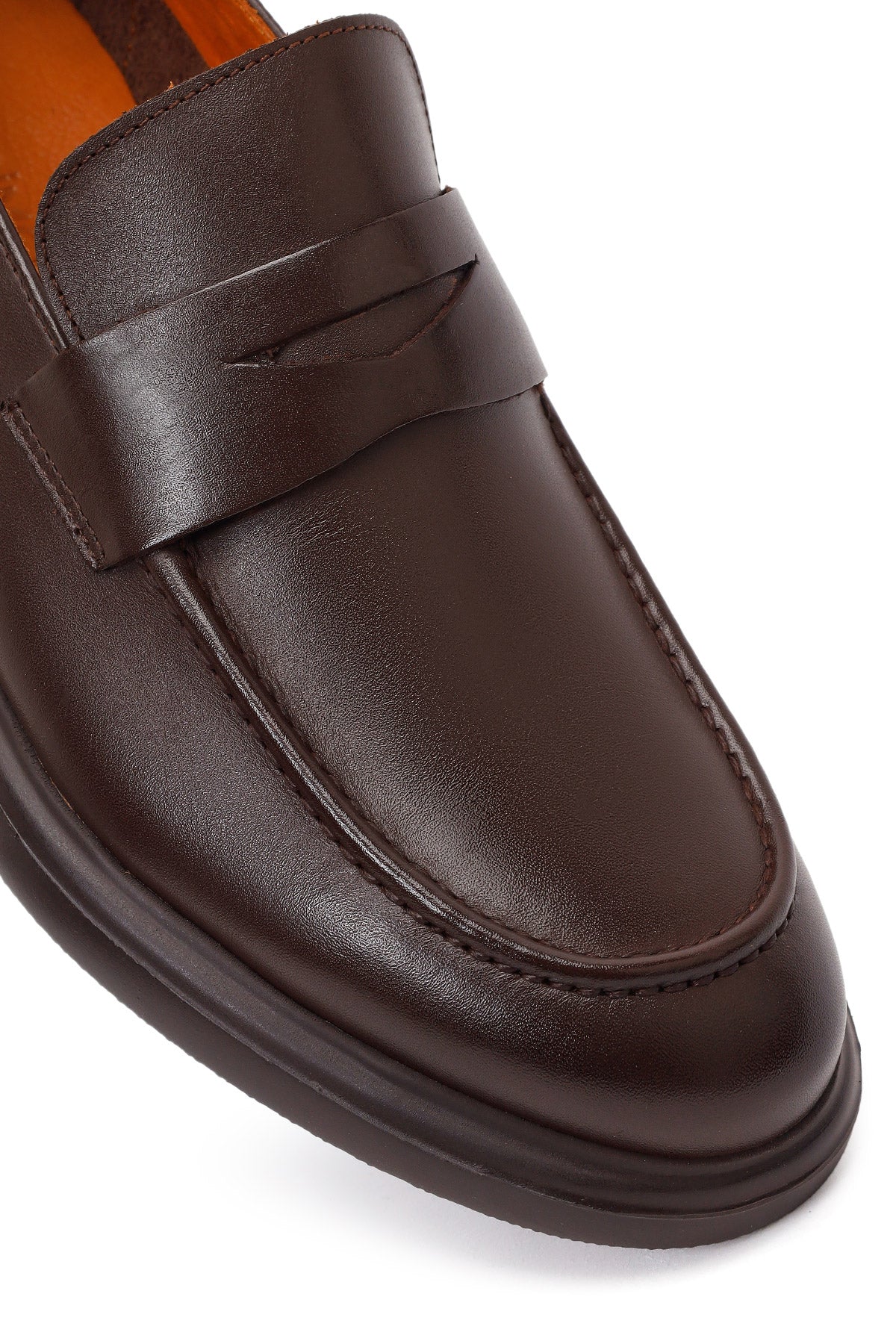Erkek Kahverengi Deri Casual Loafer - Image 10