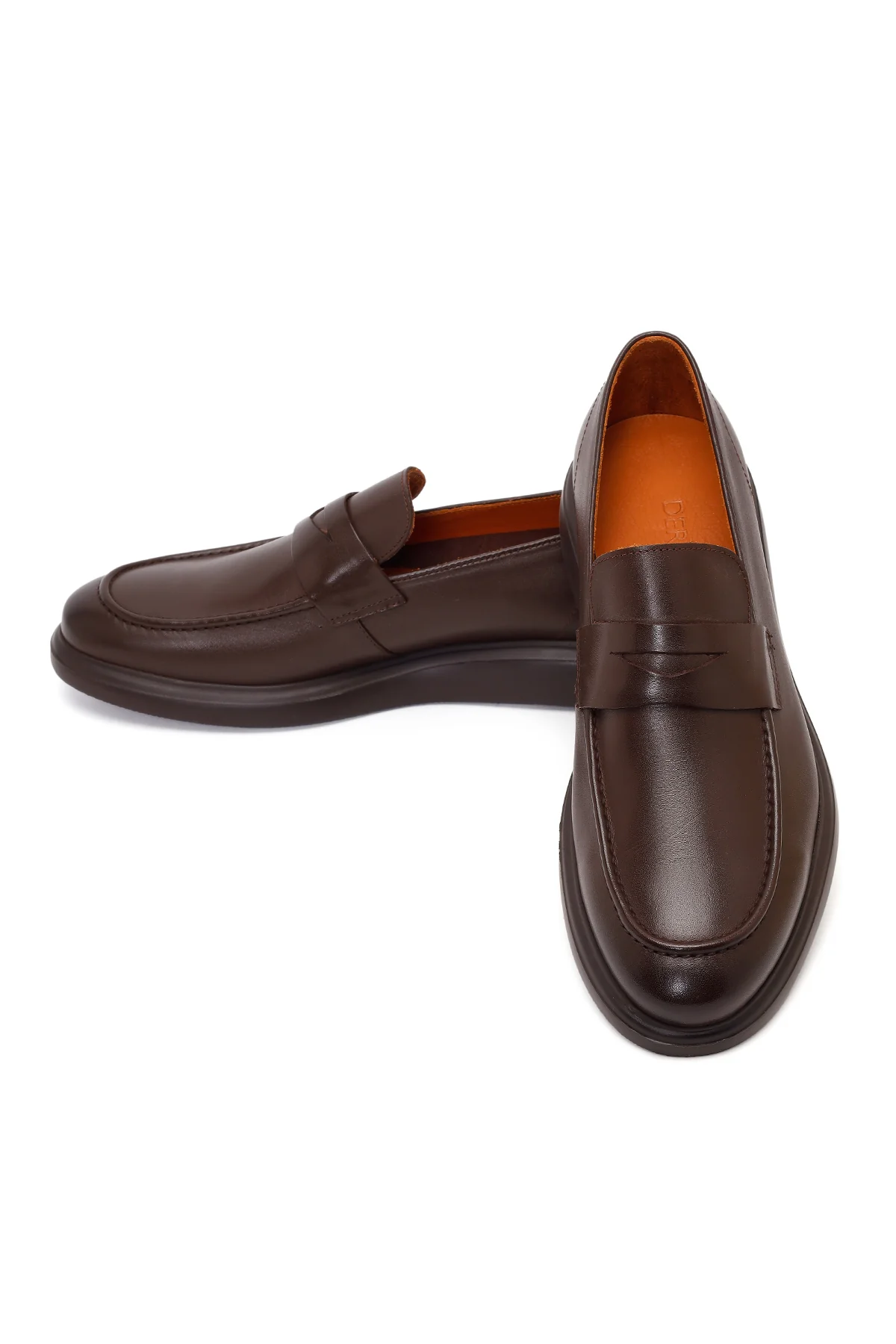 Erkek Kahverengi Deri Casual Loafer - Image 11